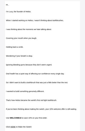 Helios email