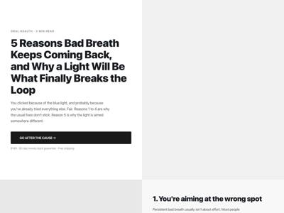 Helios landing page