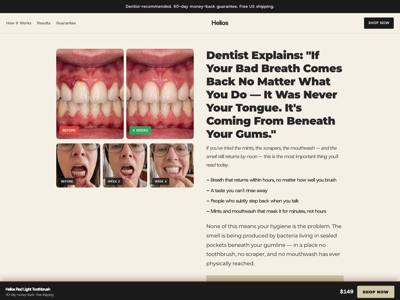 Helios landing page
