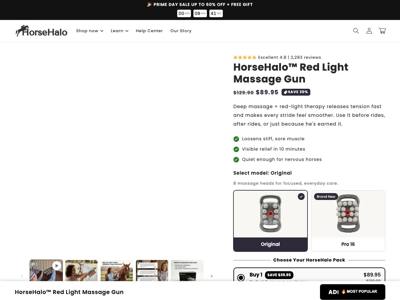 HorseHalo landing page