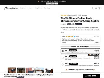 HorseHalo landing page