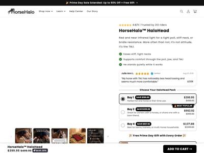 HorseHalo landing page