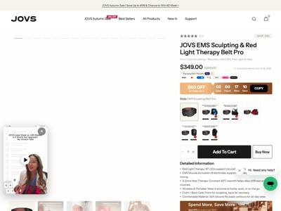 JOVS landing page