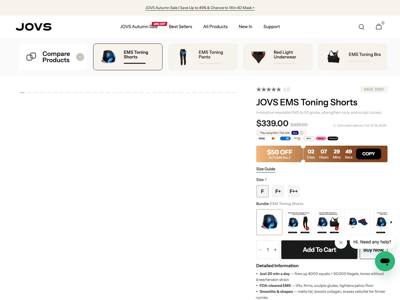 JOVS landing page