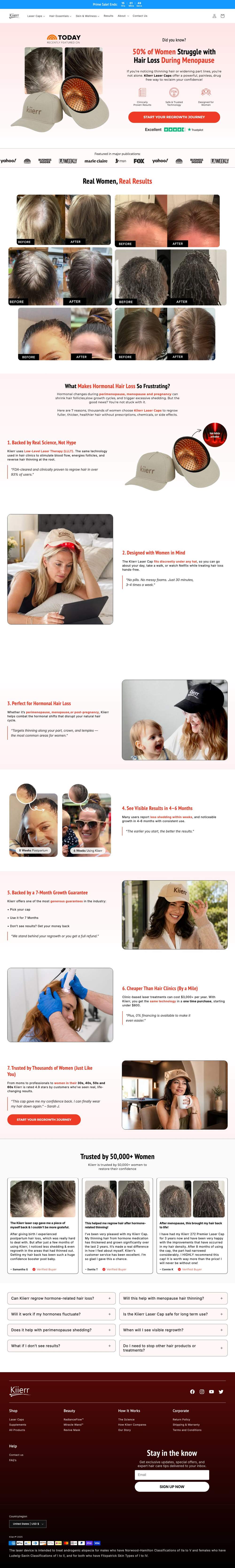 Kiierr landing page: Stay in the know