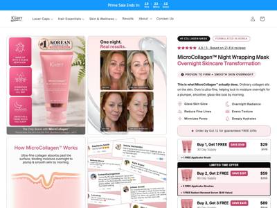 Kiierr landing page
