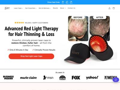 Kiierr landing page