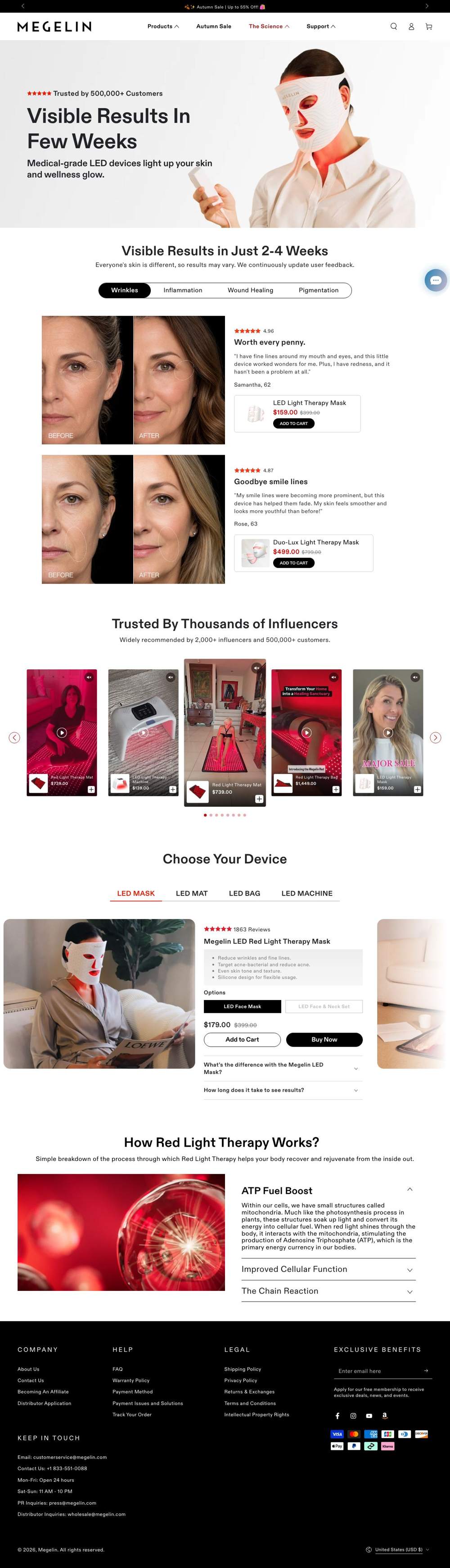 Megelin landing page: Reviews & Results – Megelin