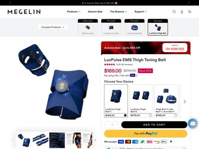 Megelin landing page