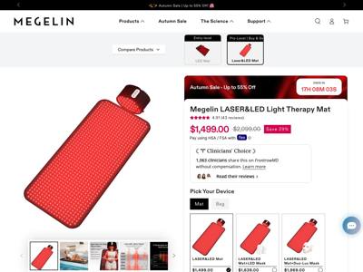 Megelin landing page