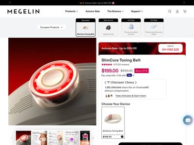 Megelin landing page