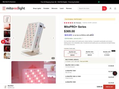 Mito Red Light landing page