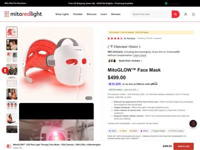 Mito Red Light landing page