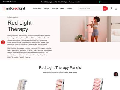 Mito Red Light landing page