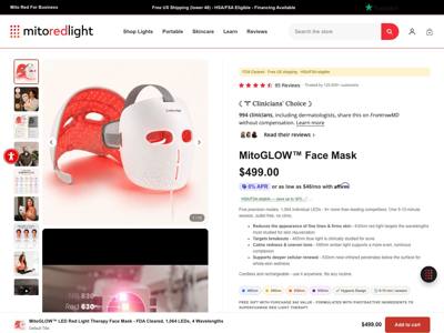 Mito Red Light landing page