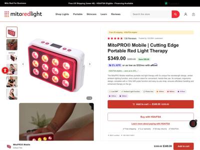 Mito Red Light landing page