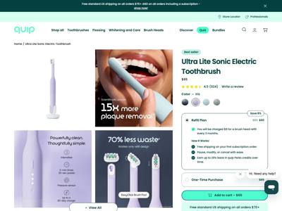 quip landing page