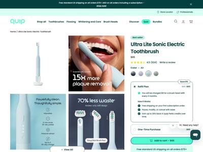 quip landing page