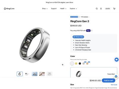 RingConn landing page