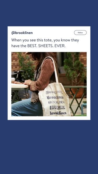 Brooklinen ad