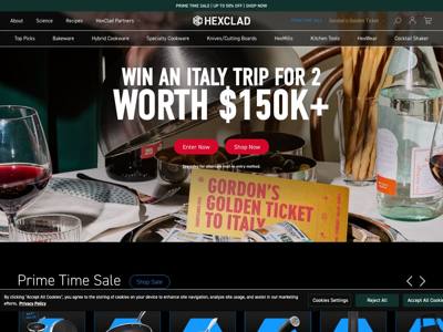 HexClad landing page