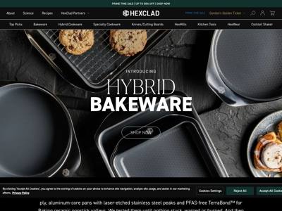 HexClad landing page