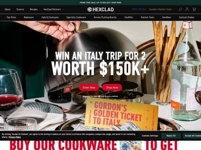 HexClad landing page