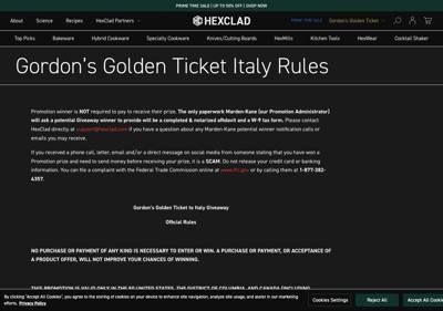 HexClad landing page