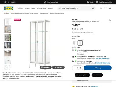 IKEA landing page