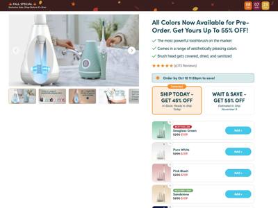 TAO Clean landing page