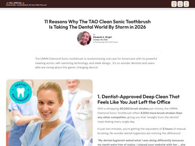 TAO Clean landing page