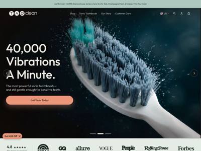 TAO Clean landing page