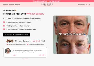 Botanique Paris landing page
