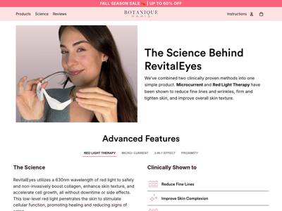 Botanique Paris landing page