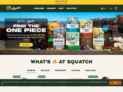 Dr. Squatch landing page