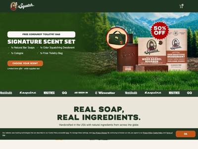 Dr. Squatch landing page