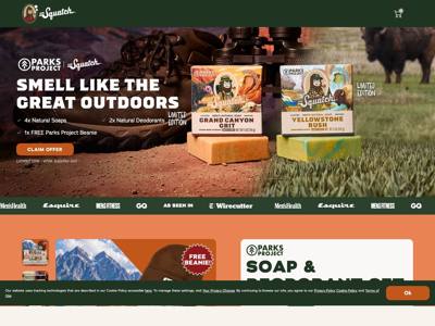 Dr. Squatch landing page