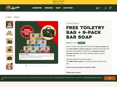 Dr. Squatch landing page
