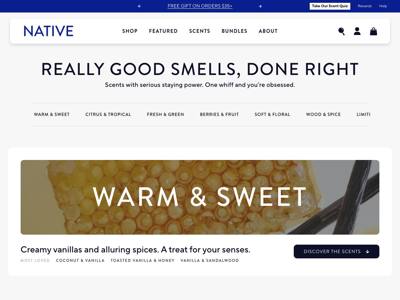 Native landing page