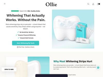 OllieSmile landing page
