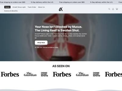 AirWell landing page