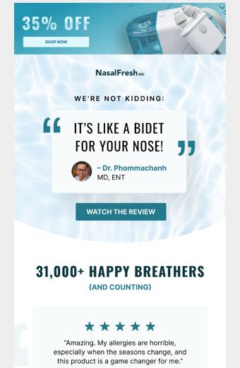 NasalFresh MD email