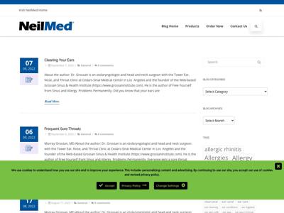 NeilMed Sinus Rinse landing page