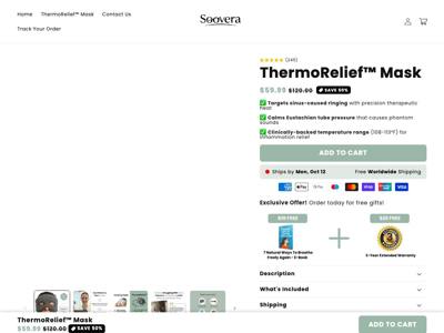 Soovera landing page