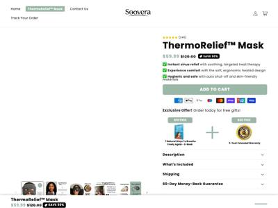 Soovera landing page
