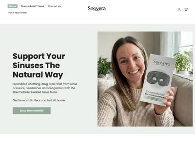Soovera landing page