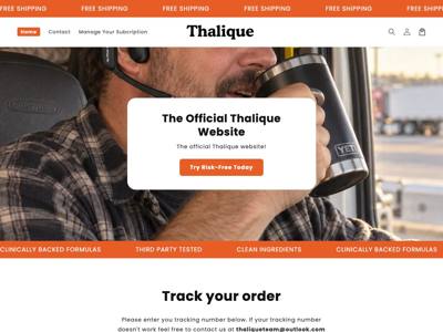 Thalique landing page