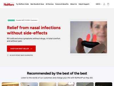 TryNoMore landing page