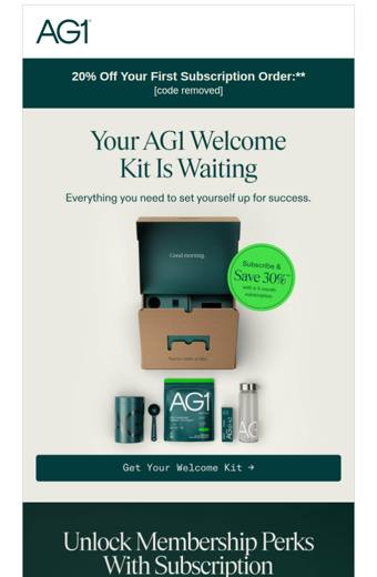 AG1 email