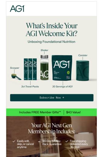 AG1 email